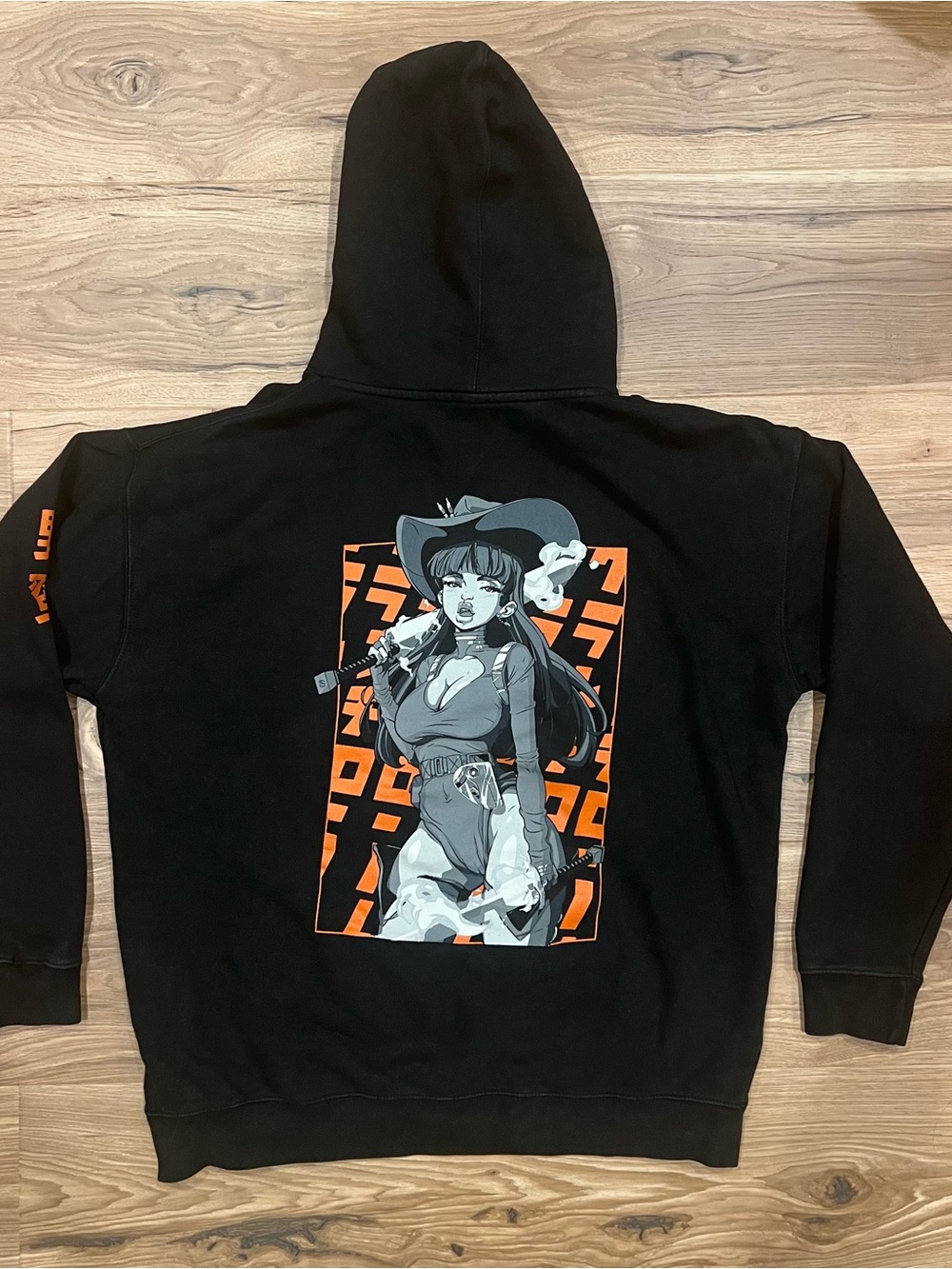 Crunchyroll Megan Thee Stallion Anime Black Hoodie XL
